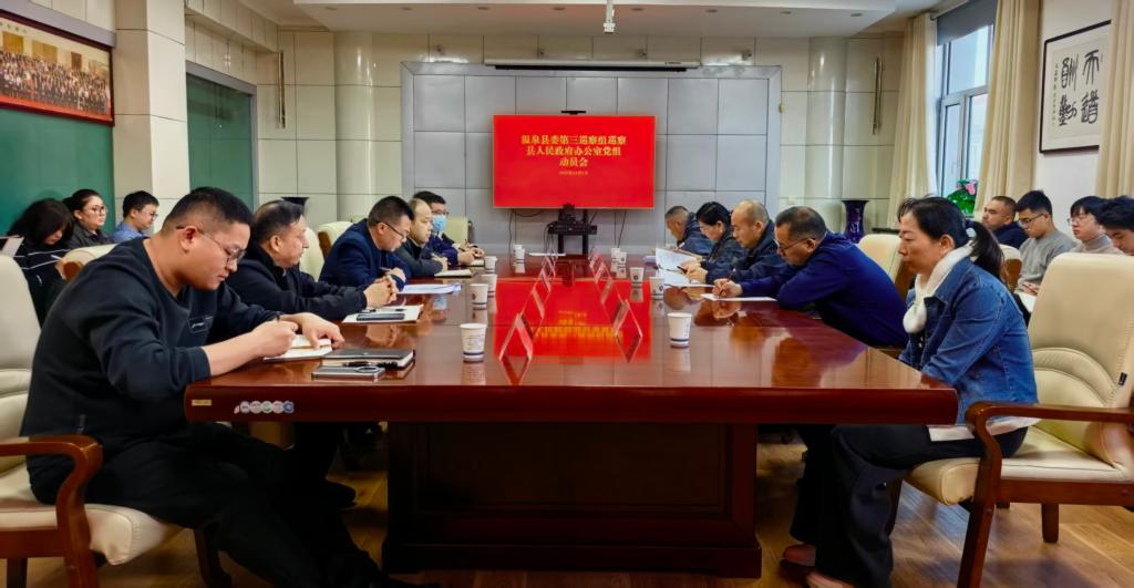 温泉县委第三巡察组巡察县人民政府办公室